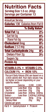 Vermont Maple Oat Walnut - 24 oz loaf Nutrition Info
