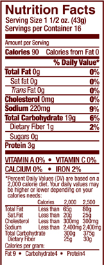 Sourdough Round - 24 oz loaf Nutrition Info